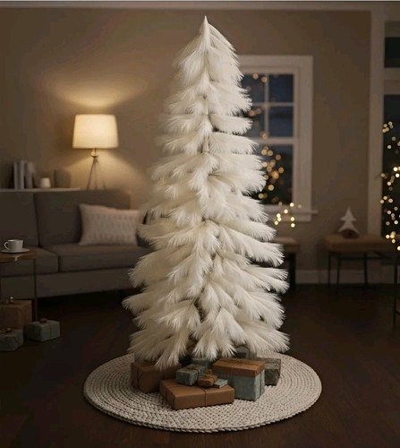 White feather pampas - white,